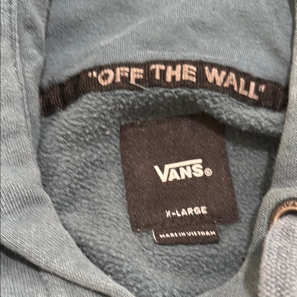 Vans logo hoodie in steel blue. Men’s XL Excellent condition. True skater style! - Picture 5 of 5